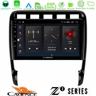 Cadence Z2 Series 8Core Android14 4+64GB  Porsche Cayenne 2003-2010 Navigation Multimedia Tablet 9