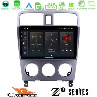 Cadence Z2 Series 8Core Android14 4+64GB  Subaru Forester 2003-2007 Navigation Multimedia Tablet 9