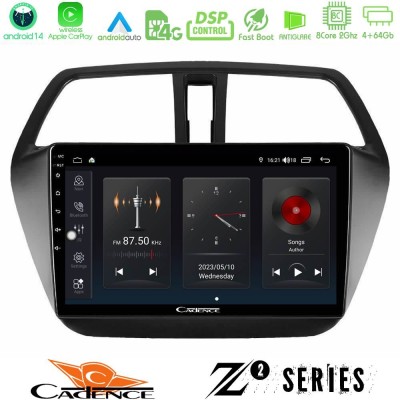 Cadence Z2 Series 8Core Android14 4+64GB  Suzuki SX4 S-Cross Navigation Multimedia Tablet 9