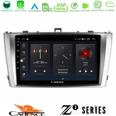 Cadence Z2 Series 8Core Android14 4+64GB  Toyota Avensis T27 Navigation Multimedia Tablet 9