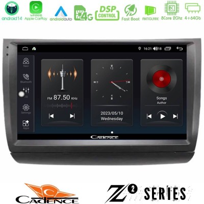 Cadence Z2 Series 8Core Android14 4+64GB  Toyota Prius 2004-2009 Navigation Multimedia Tablet 9