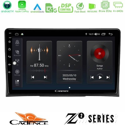Cadence Z2 Series 8Core Android14 4+64GB  VW Transporter 2003-2015 Navigation Multimedia Tablet 9