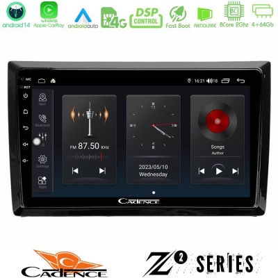 Cadence Z2 Series 8Core Android14 4+64GB  VW Beetle Navigation Multimedia Tablet 9