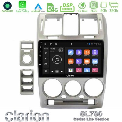 Clarion GL700 Lite Series Hyundai Getz 2002-2009 8Core Android11 2+32GB Navigation Multimedia Tablet 9