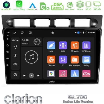 Clarion GL700 Lite Series Kia Picanto 2004-2007 8Core Android11 2+32GB Navigation Multimedia Tablet 9