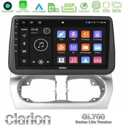 Clarion GL700 Lite Series Opel Corsa C/Combo C 8Core Android11 2+32GB Navigation Multimedia Tablet 9