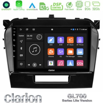 Clarion GL700 Lite Series 8Core Android11 2+32GB Suzuki Vitara 2015-2024 Navigation Multimedia Tablet 9