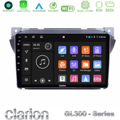 Clarion GL300 Series Suzuki Alto & Nissan Pixo 4Core Android11 2+32GB Navigation Multimedia Tablet 9