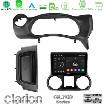 Clarion GL700 Series 8Core Android13 4+64GB Jeep Wrangler 2014-2017 Navigation Multimedia Tablet 10