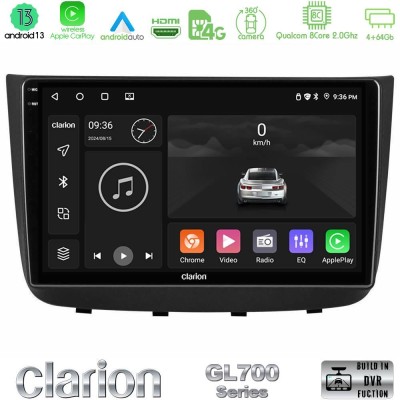 Clarion GL700 Series Mercedes Vito/Viano 2003-2006 8Core Android13 4+64GB Navigation Multimedia Tablet 10