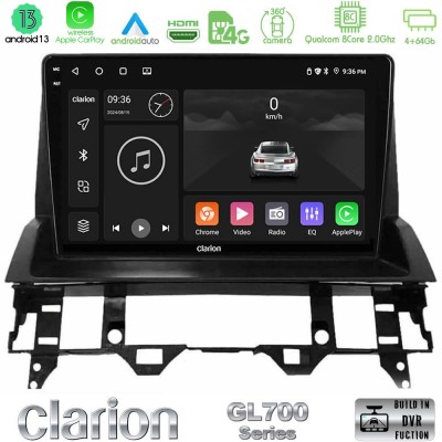 Clarion GL700 Series 8Core Android13 4+64GB Mazda6 2002-2006 Navigation Multimedia Tablet 9