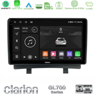 Clarion GL700 Series 8Core Android13 4+64GB Opel Zafira Navigation Multimedia Tablet 9