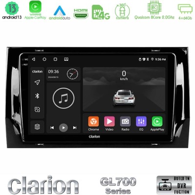 Clarion GL700 Series 8Core Android13 4+64GB Skoda Kodiaq/Karoq 2017-> Navigation Multimedia Tablet 10