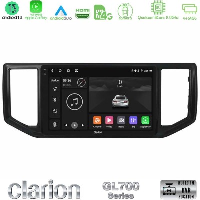 Clarion GL700 Series 8Core Android13 4+64GB VW Amarok 2017-2022 Navigation Multimedia Tablet 9