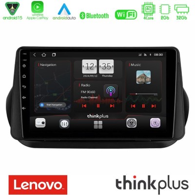 Lenovo Thinkplus Series 4Core Android15 2+32GB  Fiat Fiorino/Citroen Nemo/Peugeot Bipper Navigation Multimedia Tablet 9