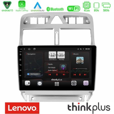 Lenovo Thinkplus Series 4Core Android15 2+32GB  Peugeot 307 2002-2008 Navigation Multimedia Tablet 9