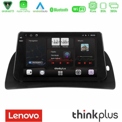 Lenovo Thinkplus Series 4Core Android15 2+32GB  Renault Kangoo 2015-2018 Navigation Multimedia Tablet 9