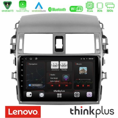 Lenovo Thinkplus Series 4Core Android15 2+32GB  Toyota Corolla 2008-2010 Navigation Multimedia Tablet 9