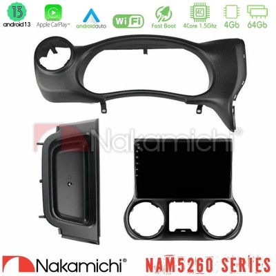 Nakamichi NAM5260 Series 4Core Android13 4+64GB Jeep Wrangler 2014-2017 Navigation Multimedia Tablet 10