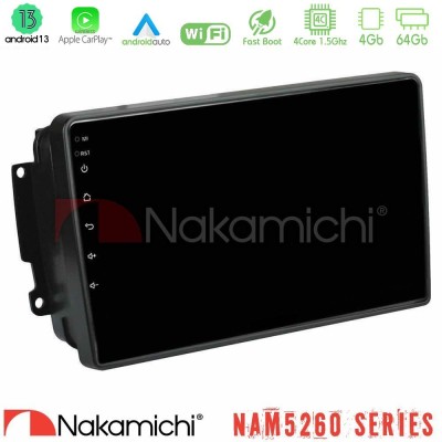 Nakamichi NAM5260 Series 4Core Android13 4+64GB Mercedes C/CLK/G Class (W203/W209) Navigation Multimedia Tablet 9