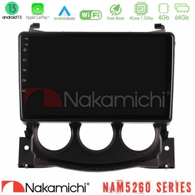 Nakamichi NAM5260 Series Nissan 370Z 2009-2013 4Core Android13 4+64GB Navigation Multimedia Tablet 9