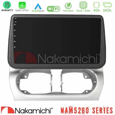 Nakamichi NAM5260 Series Opel Corsa C/Combo C 4Core Android13 4+64GB Navigation Multimedia Tablet 9