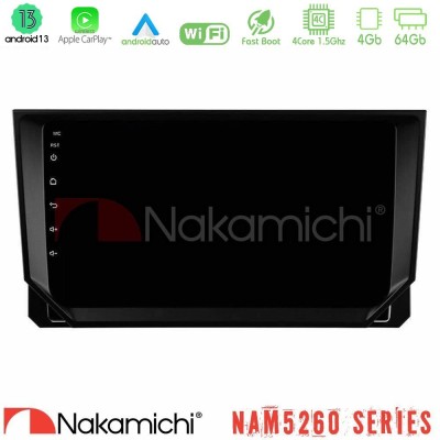 Nakamichi NAM5260 Series 4Core Android13 4+64GB Seat Arona/Ibiza Navigation Multimedia Tablet 9