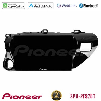 Pioneer SPH-PF97BT Series    Toyota Hilux 2017-2021 Multimedia Station 9