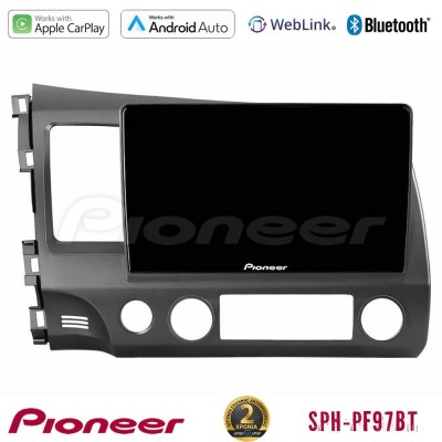 Pioneer SPH-PF97BT Series Honda Civic 2006-2011 Multimedia Station 9