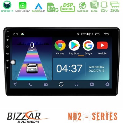 Bizzar ND2 Series 8Core Android14 2+32GB Renault Master 2019-2021 Navigation Multimedia Tablet 10