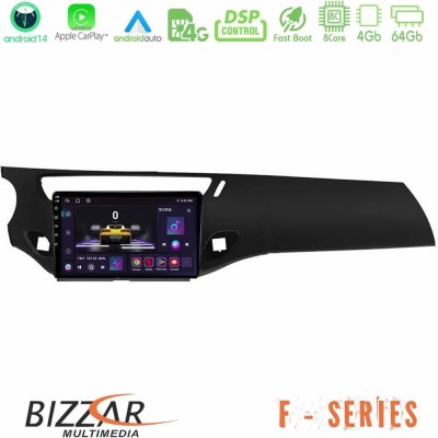 Bizzar F Series 8Core Android14 4+64GB  Citroen C3 2009-2016 Navigation Multimedia Tablet 9