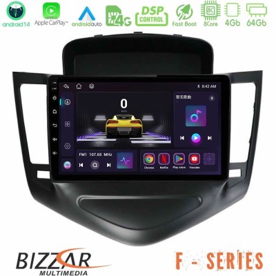 Bizzar F Series 8Core Android14 4+64GB     Chevrolet Cruze 2009-2012 Navigation Multimedia Tablet 9