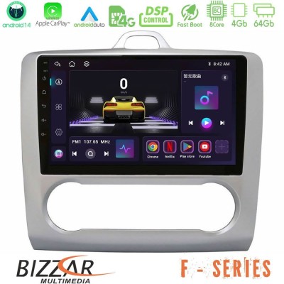 Bizzar F Series 8Core Android14 4+64GB  Ford Focus Auto AC Navigation Multimedia Tablet 9