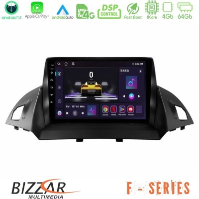 Bizzar F Series 8Core Android14 4+64GB  Ford C-Max/Kuga Navigation Multimedia Tablet 9