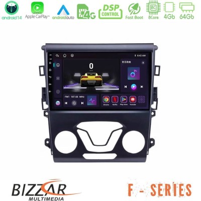 Bizzar F Series 8Core Android14 4+64GB  Ford Mondeo 2014-2017 Navigation Multimedia Tablet 9