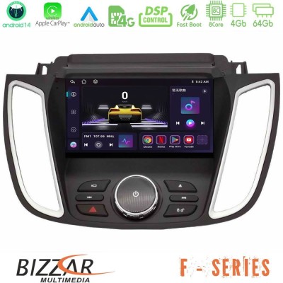 Bizzar F Series 8Core Android14 4+64GB  Ford Kuga/C-Max 2013-2019 Navigation Multimedia Tablet 9