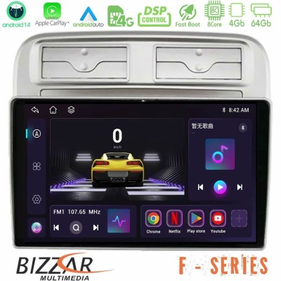 Bizzar F Series 8Core Android14 4+64GB  Fiat Grande Punto 2006-2011 Navigation Multimedia Tablet 9