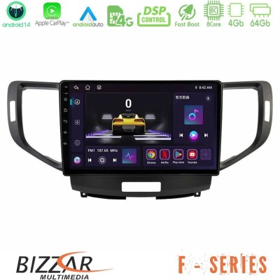 Bizzar F Series 8Core Android14 4+64GB  Honda Accord 2008-2015 Navigation Multimedia Tablet 9