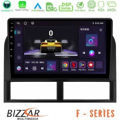 Bizzar F Series 8Core Android14 4+64GB  Jeep Grand Cherokee 1999-2004 Navigation Multimedia Tablet 9