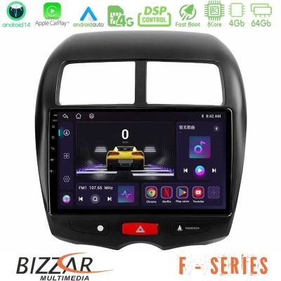 Bizzar F Series 8Core Android14 4+64GB  Mitsubishi ASX Navigation Multimedia Tablet 10