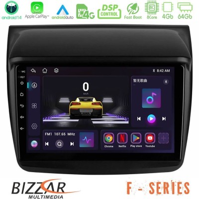 Bizzar F Series 8Core Android14 4+64GB  Mitsubishi L200 Navigation Multimedia Tablet 9