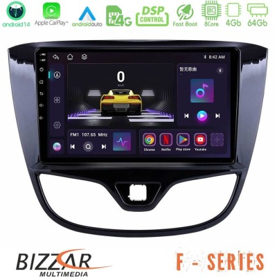 Bizzar F Series 8Core Android14 4+64GB  Opel Karl 2017-2019 Navigation Multimedia Tablet 9