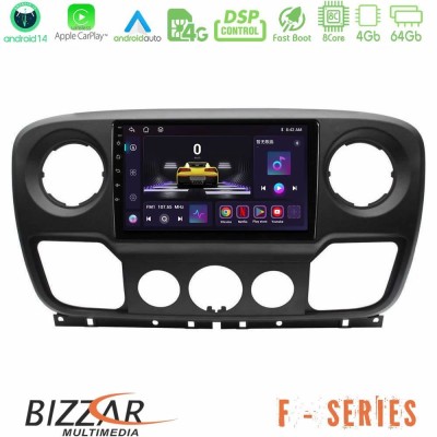 Bizzar F Series 8Core Android14 4+64GB Renault/Nissan/Opel Navigation Multimedia Tablet 10