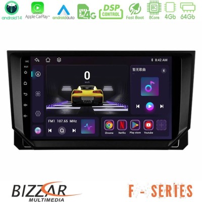 Bizzar F Series 8Core Android14 4+64GB  Seat Arona/Ibiza Navigation Multimedia Tablet 9