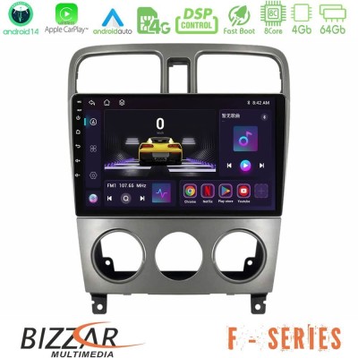Bizzar F Series 8Core Android14 4+64GB  Subaru Forester 2003-2007 Navigation Multimedia Tablet 9