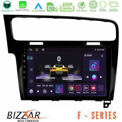 Bizzar F Series 8Core Android14 4+64GB  VW GOLF 7 Navigation Multimedia Tablet 10