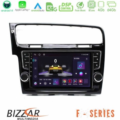 Bizzar F Series 8Core Android14 4+64GB  VW GOLF 7 Navigation Multimedia Tablet 9