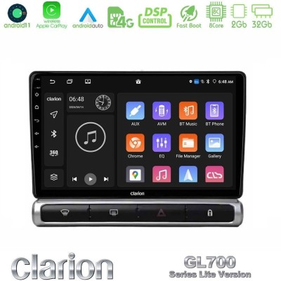 Clarion GL700 Lite Series 8Core Android11 2+32GB Citroen C3 2016-> Navigation Multimedia Tablet 9