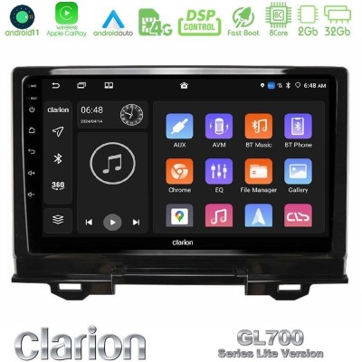 Clarion GL700 Lite Series 8Core Android11 2+32GB Honda HR-V 2021-> Navigation Multimedia Tablet 9