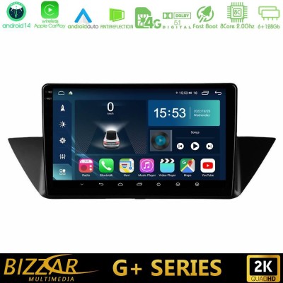 Bizzar G+ Series BMW Χ1 E84 8Core Android14 6+128GB Navigation Multimedia Tablet 10